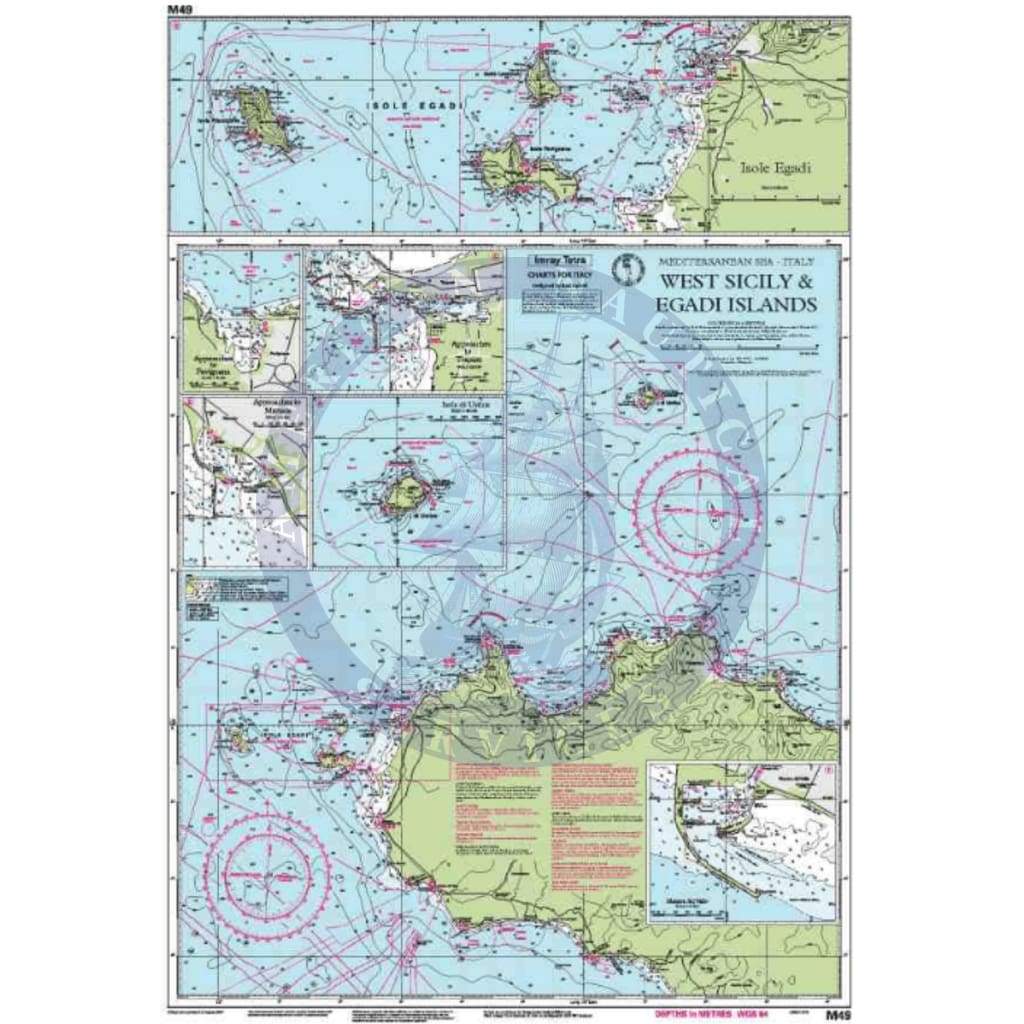 Imray Chart M49: West Sicily and Egadi Islands