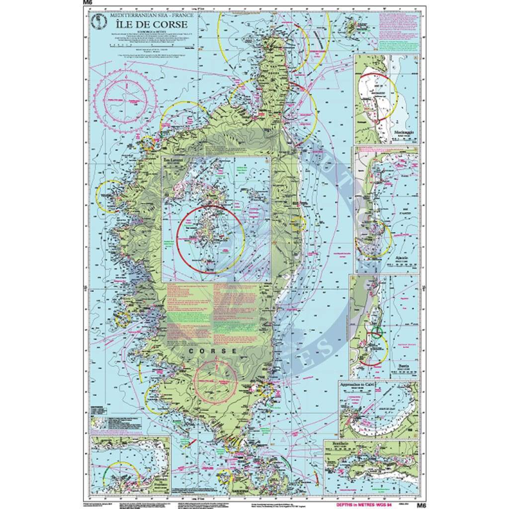 Imray Chart M6: Île de Corse