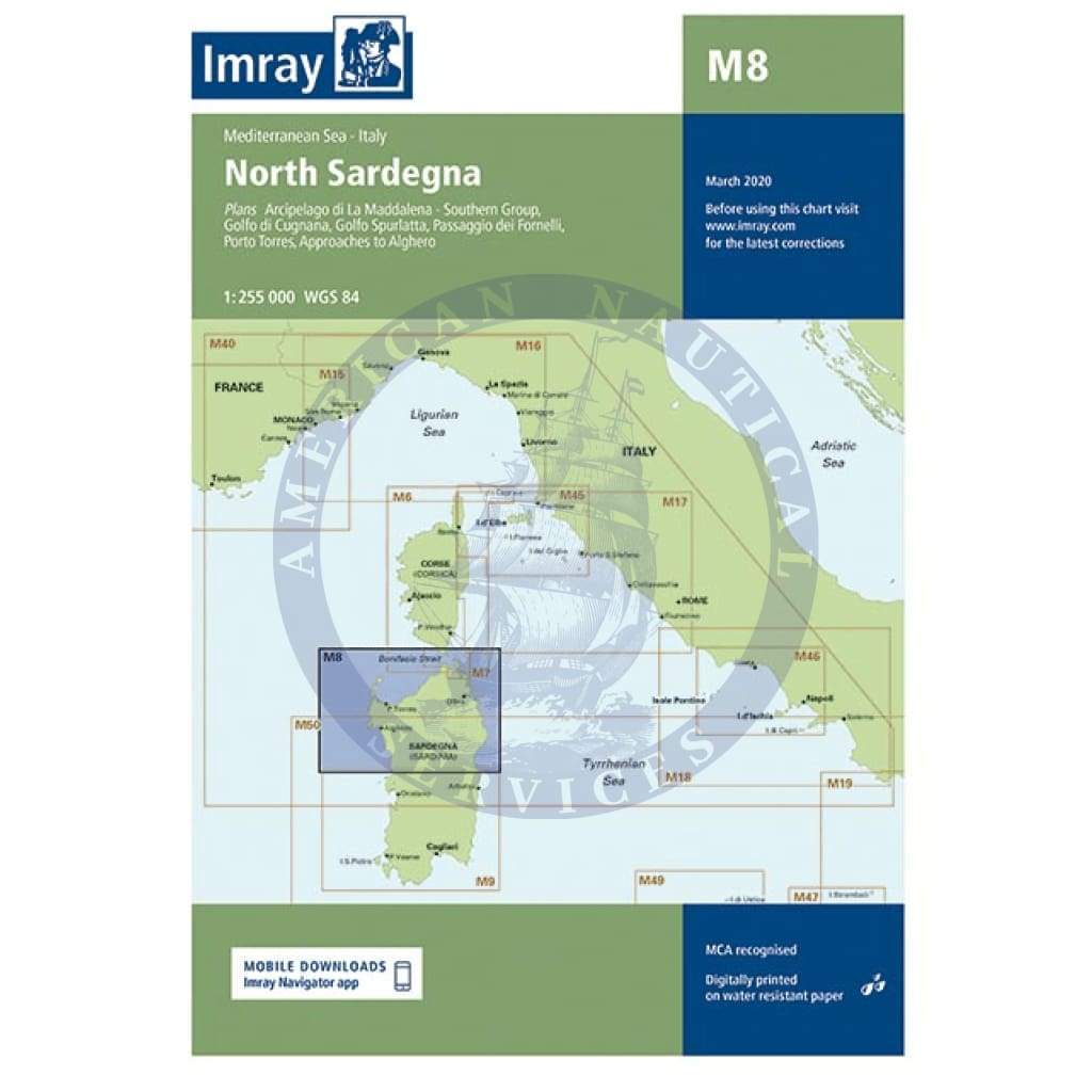 Imray Chart M8: North Sardegna