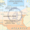 International Load Line Zones and Areas Map