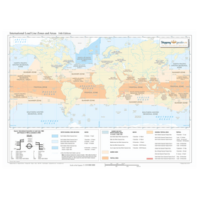 Load Line Zones and Seasonal Areas Map | Load Line Zones Map - Amnautical