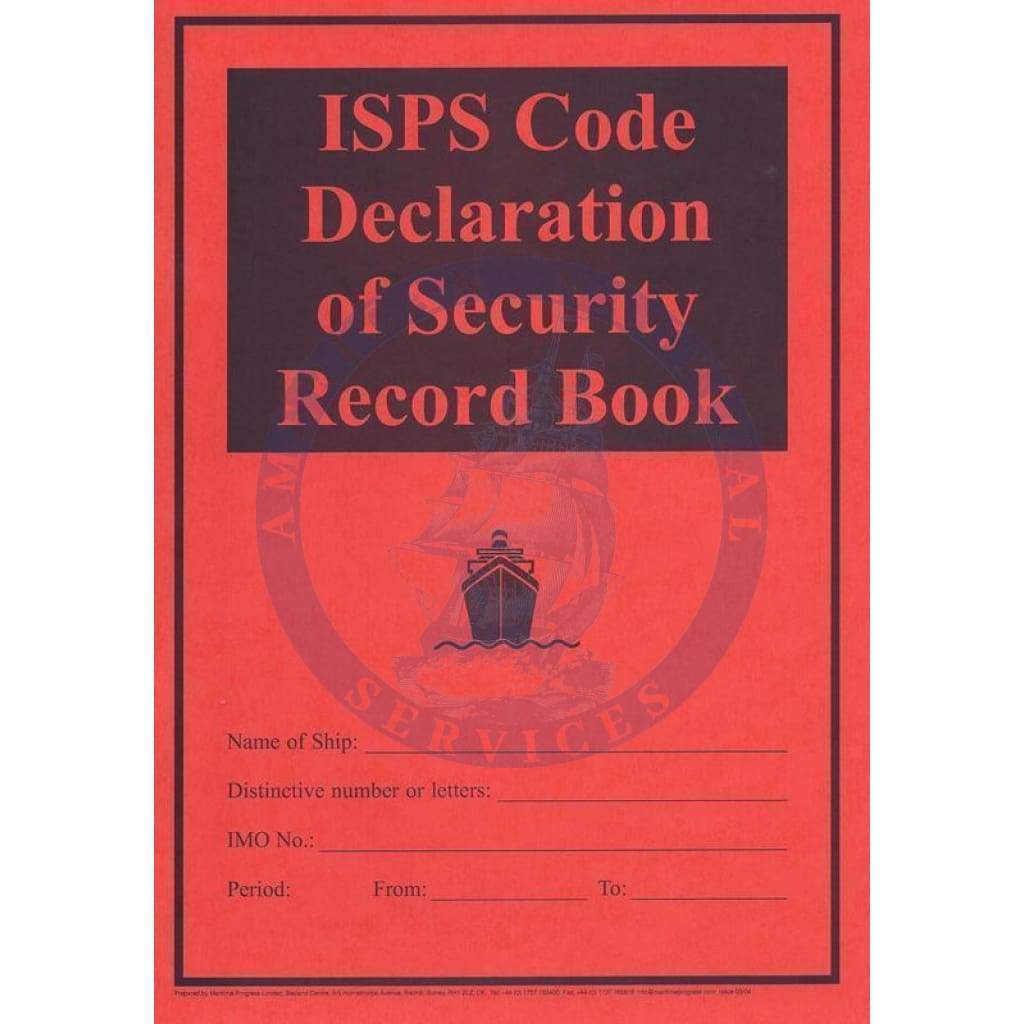 ISPS Code Declaration of Security Record Book