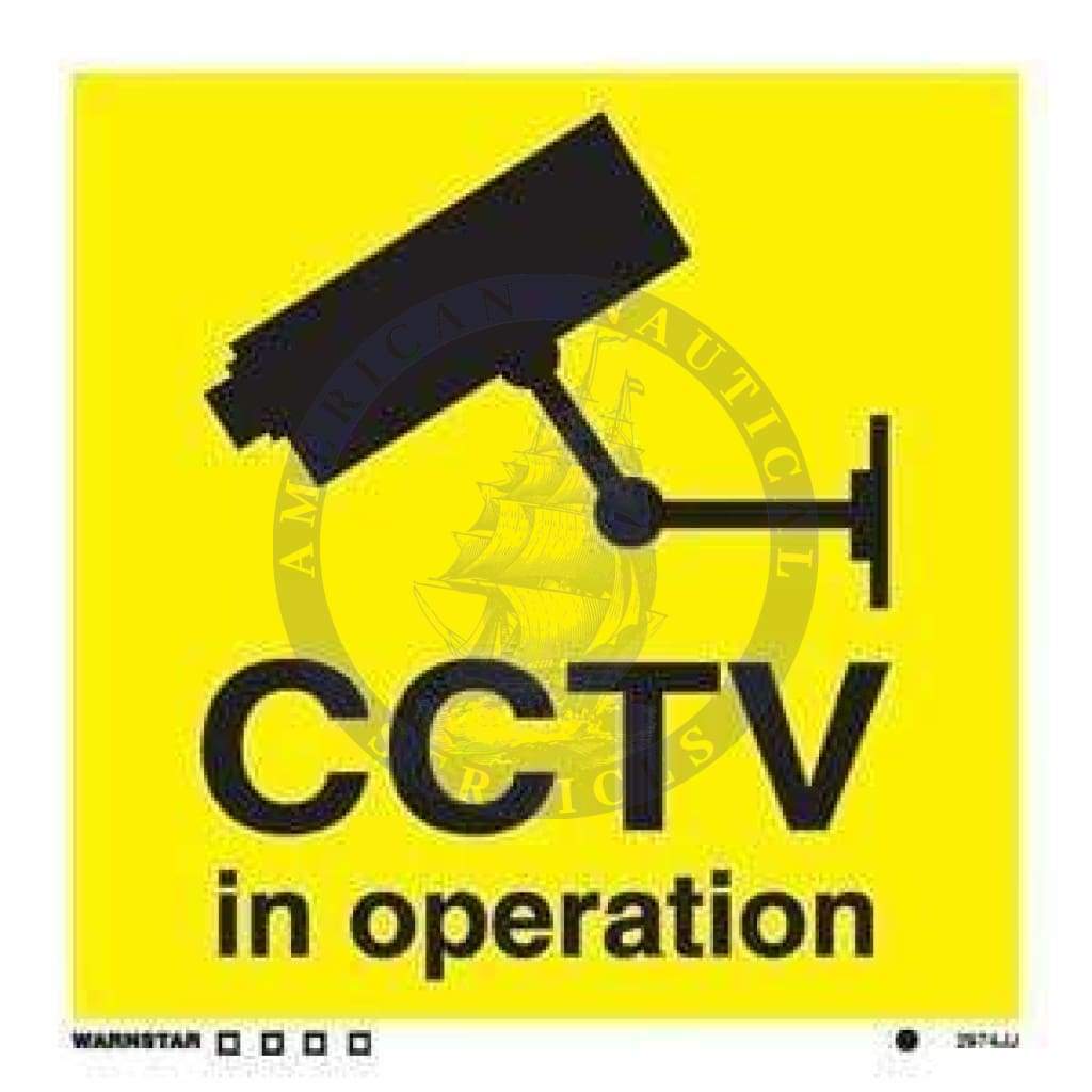 ISPS Code Sign: CCTV In Operation