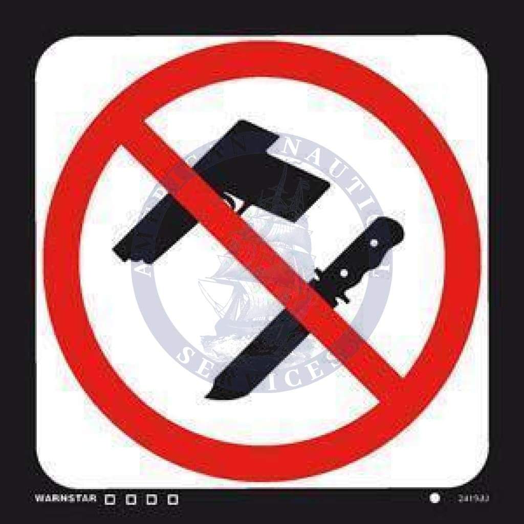 ISPS Code Sign: No Weapons