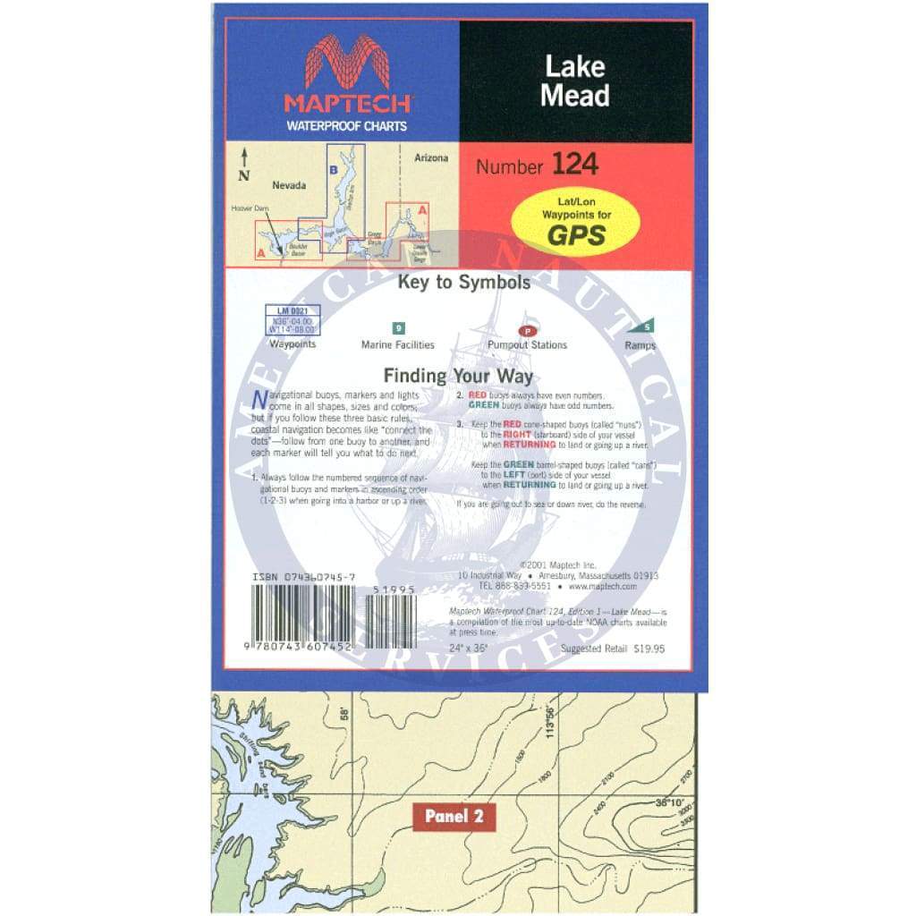 Lake Mead Waterproof Chart, 1st Edition