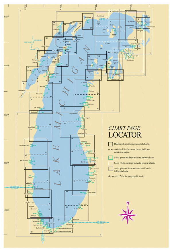 Lake Michigan Chartbook + Cruising Guide, 11th Edition