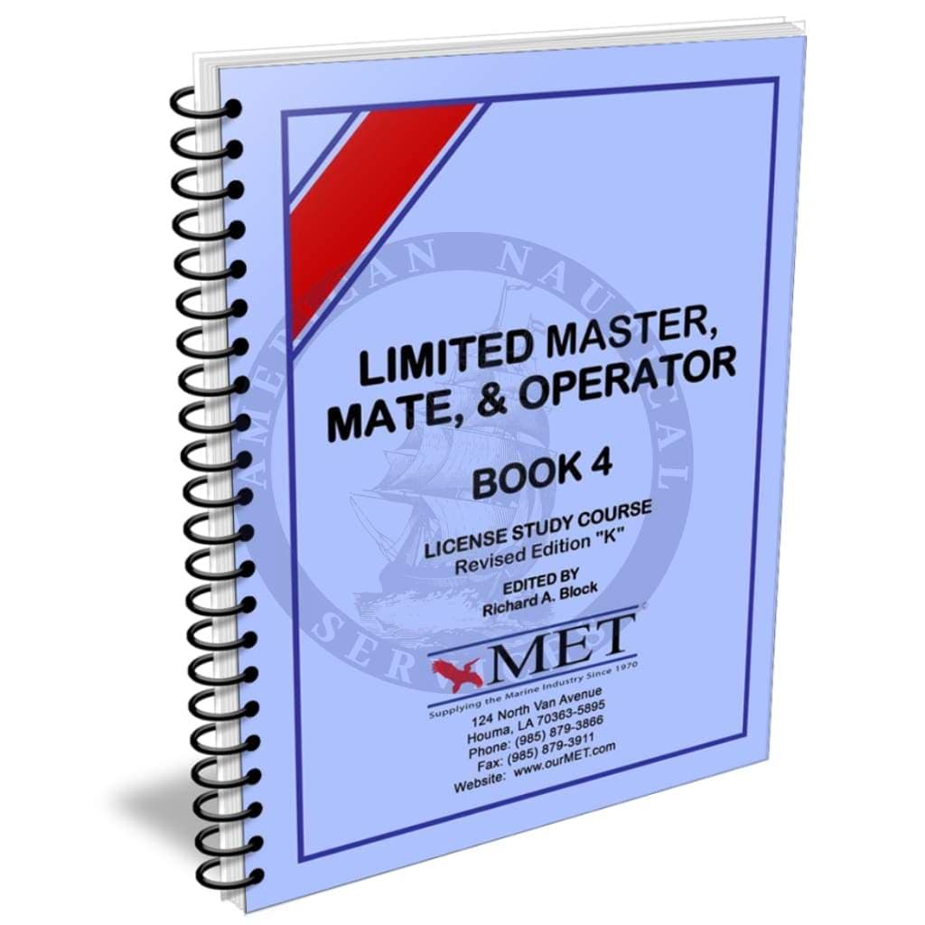 Limited Master, Mate & Operator: Book 4, Revised K (BK-M004)