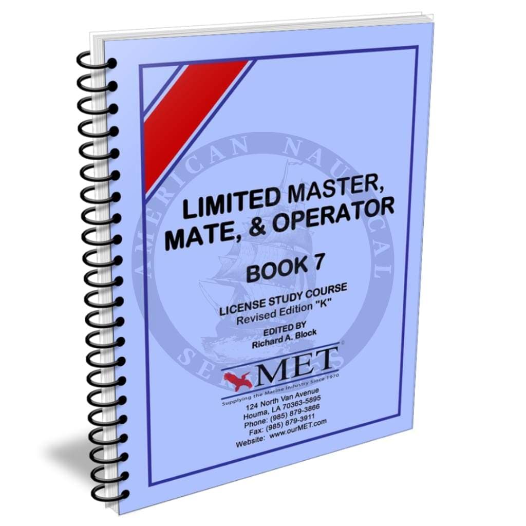 Limited Master, Mate & Operator: Book 7, Revised K (BK-M007)