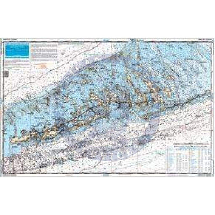 Lower Keys Offshore Fish and Dive Chart 7F