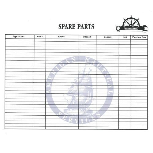 Maintenance Log Book (Weems & Plath 804) Boat Maintenance Log Amnautical