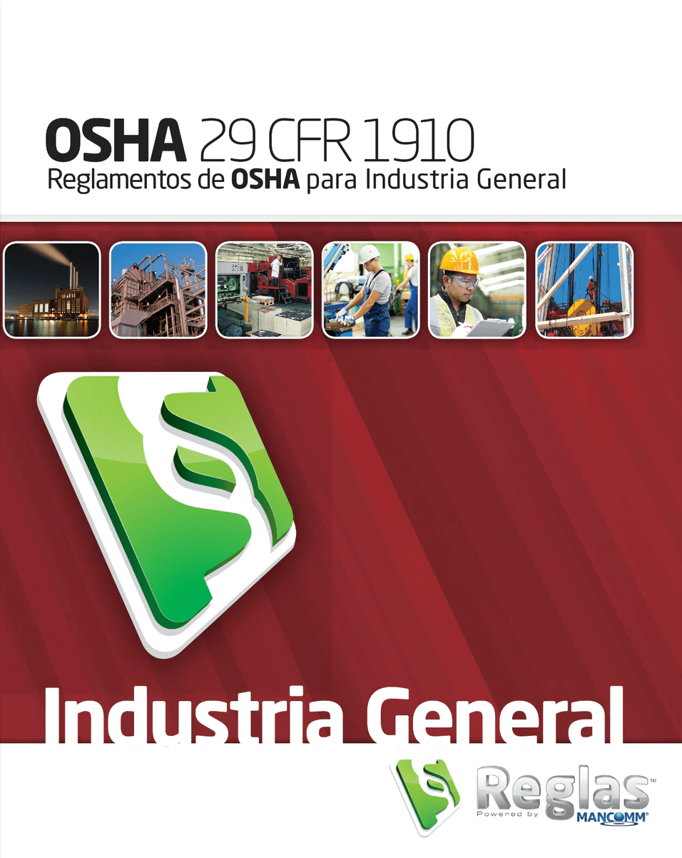 Mancomm OSHA 29 CFR 1910 Regulations & Standards for General Industry July 2020, Spanish Edition