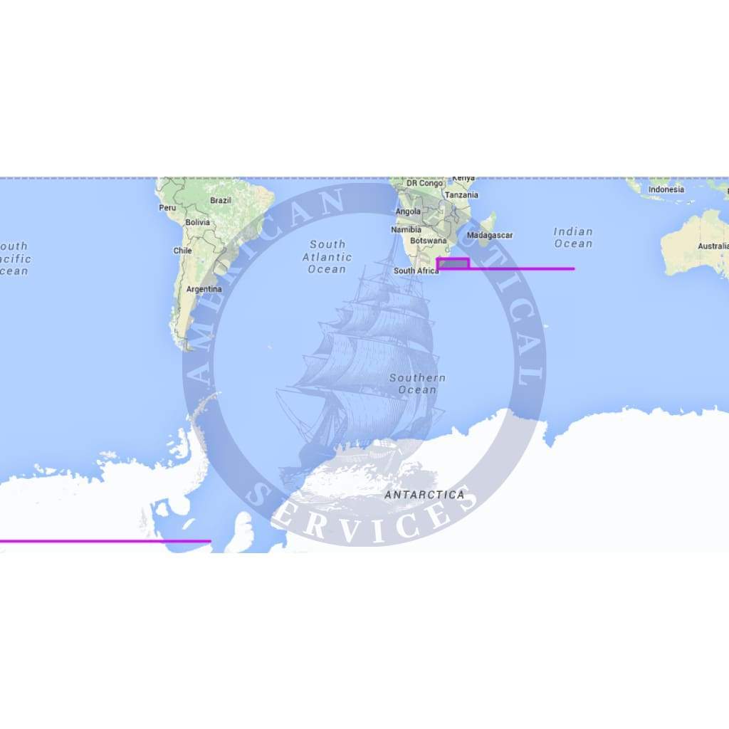 MapMedia C-MAP Mega Wide Vector Chart: MWVJAFM003MAP - Antarctica
