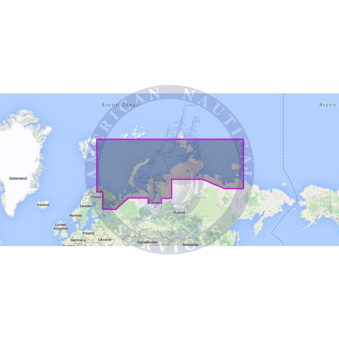 MapMedia C-MAP Mega Wide Vector Chart: MWVJRSM001MAP - Russian Federation - North West