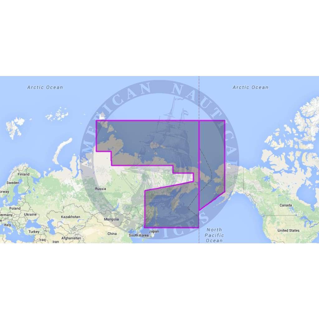 MapMedia C-MAP Mega Wide Vector Chart: MWVJRSM002MAP - Russian Federation - North East (Update)