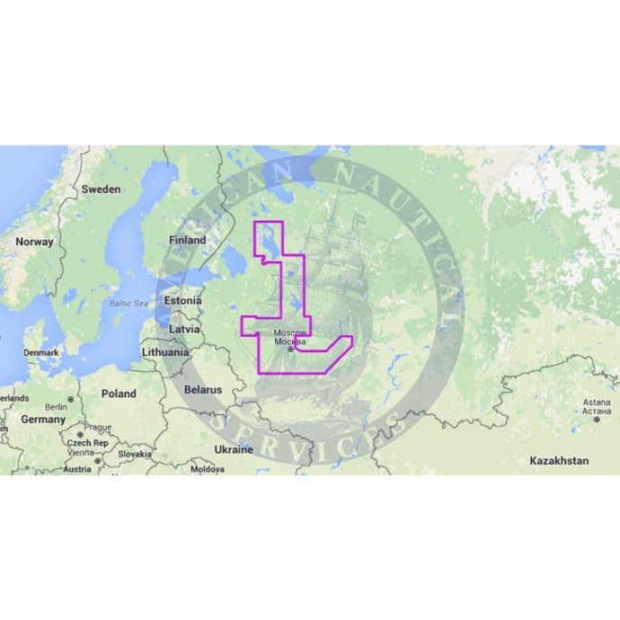 MapMedia C-MAP Mega Wide Vector Chart: MWVJRSM219MAP - Russia - Moskva - Oka, Volga (Update)