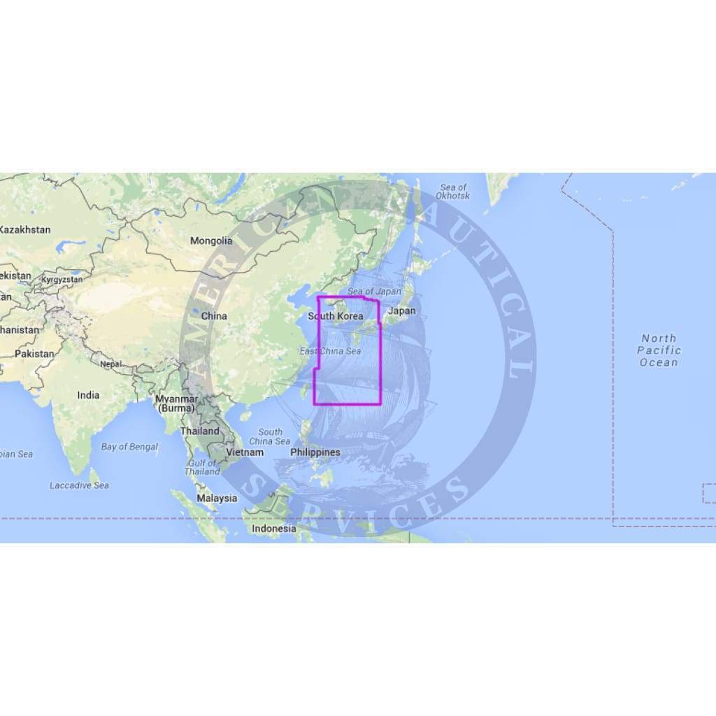 MapMedia C-Map Wide Vector Chart: WVJANM202MAP - Korea Strait to Okinawa Shima