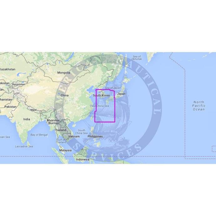 MapMedia C-Map Wide Vector Chart: WVJANM202MAP - Korea Strait to Okinawa Shima