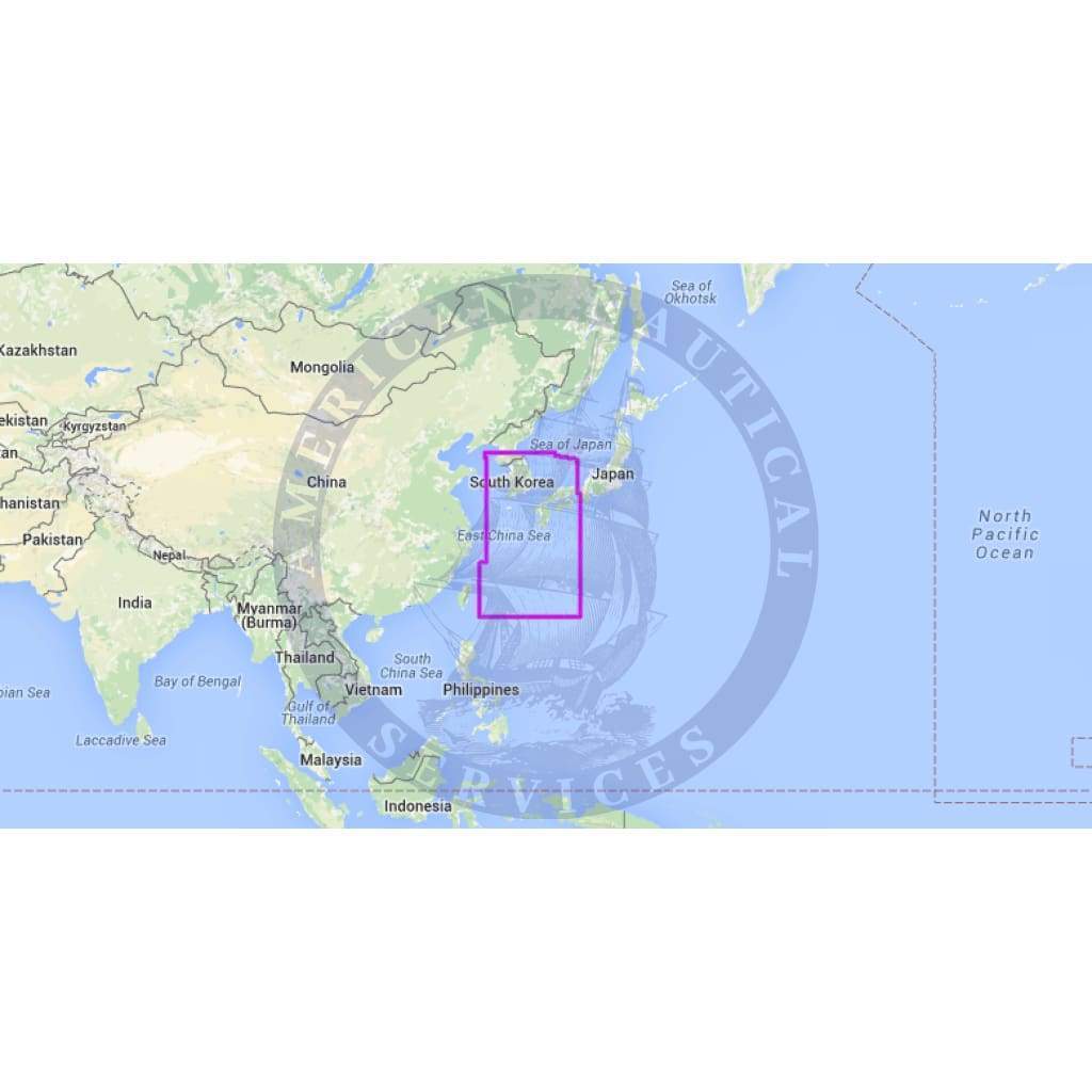 MapMedia C-Map Wide Vector Chart: WVJANM202MAP - Korea Strait to Okinawa Shima (Update)
