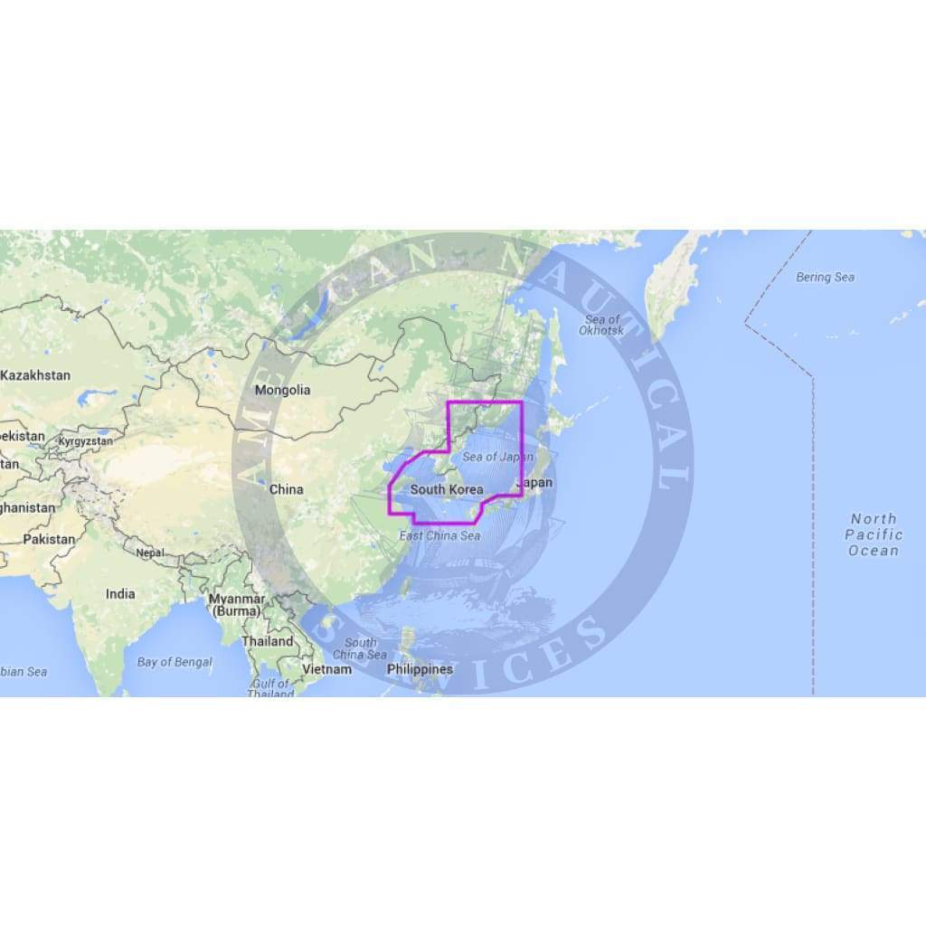 MapMedia C-Map Wide Vector Chart: WVJANM203MAP - Yellow Sea to Malaya