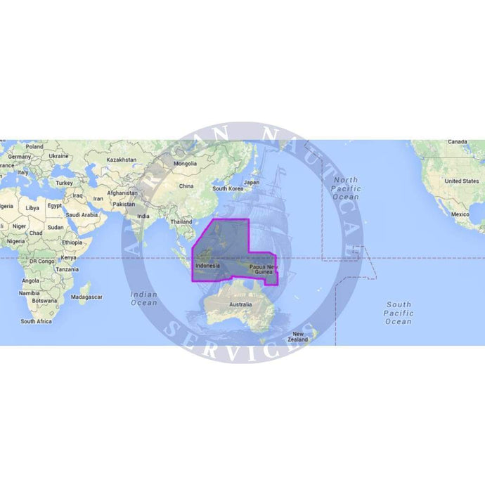 MapMedia C-Map Wide Vector Chart: WVJASM205MAP - Philippines, Papua N Guinea, E Indonesia