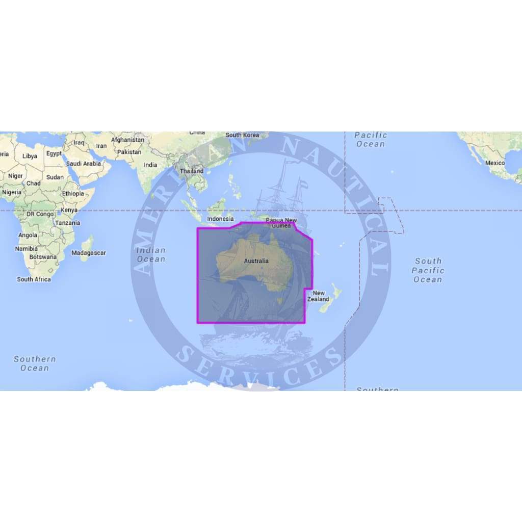MapMedia C-Map Wide Vector Chart: WVJAUM005MAP - Australia