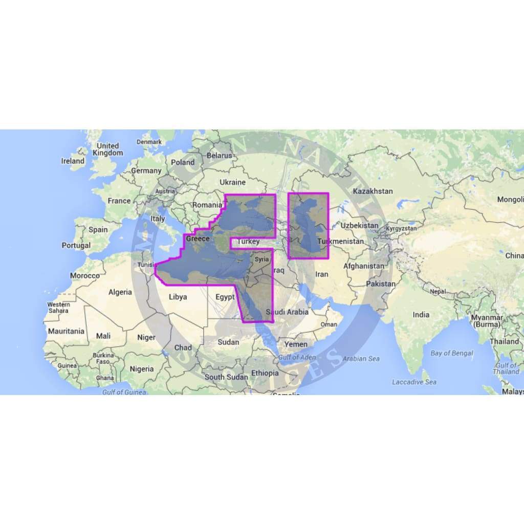 MapMedia C-Map Wide Vector Chart: WVJEMM111MAP - East Mediterranean, Black Sea