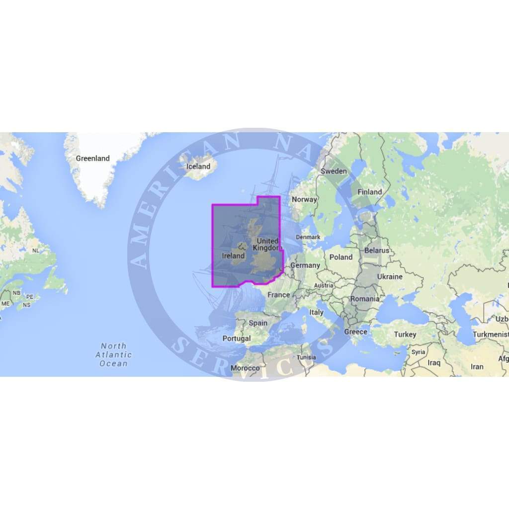 MapMedia C-Map Wide Vector Chart: WVJEWM226MAP - UK, Ireland and the Channel