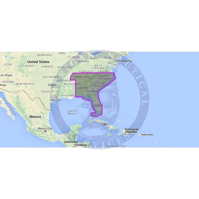 MapMedia C-Map Wide Vector Chart: WVJNAM042MAP - US Lakes - South East (Update)