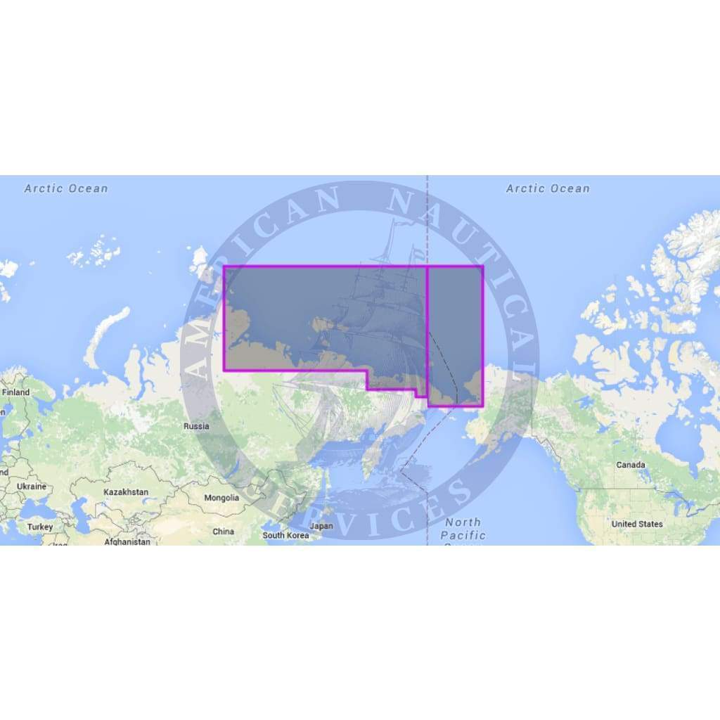 MapMedia C-Map Wide Vector Chart: WVJRSM204MAP - Russian Federation - North East