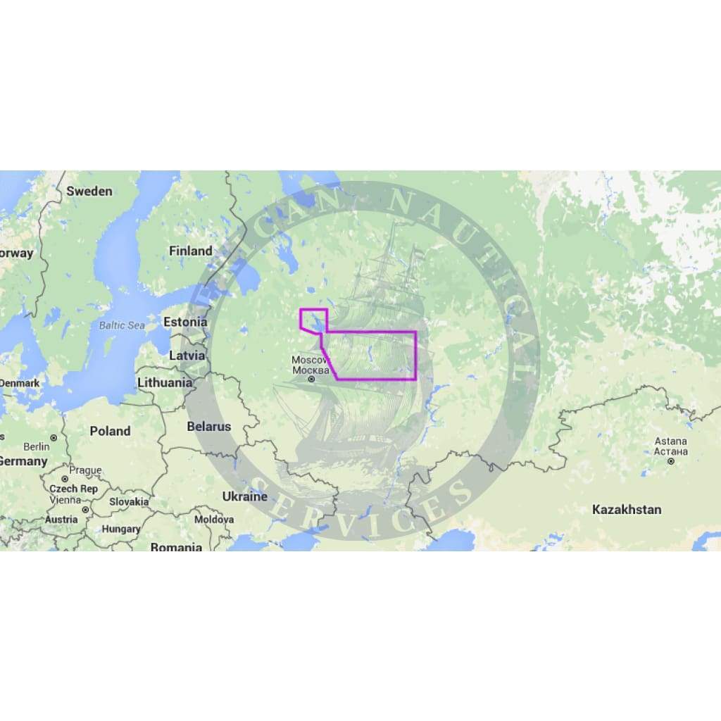 MapMedia C-Map Wide Vector Chart: WVJRSM214MAP - Russia - Rybinsk - Cheboksary (Update)