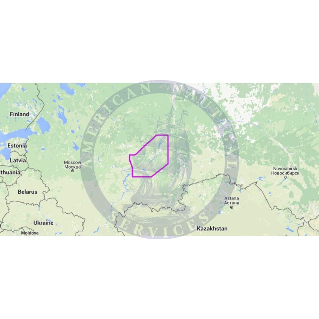 MapMedia C-Map Wide Vector Chart: WVJRSM216MAP - Russia - Kama & Vyatka Rivers