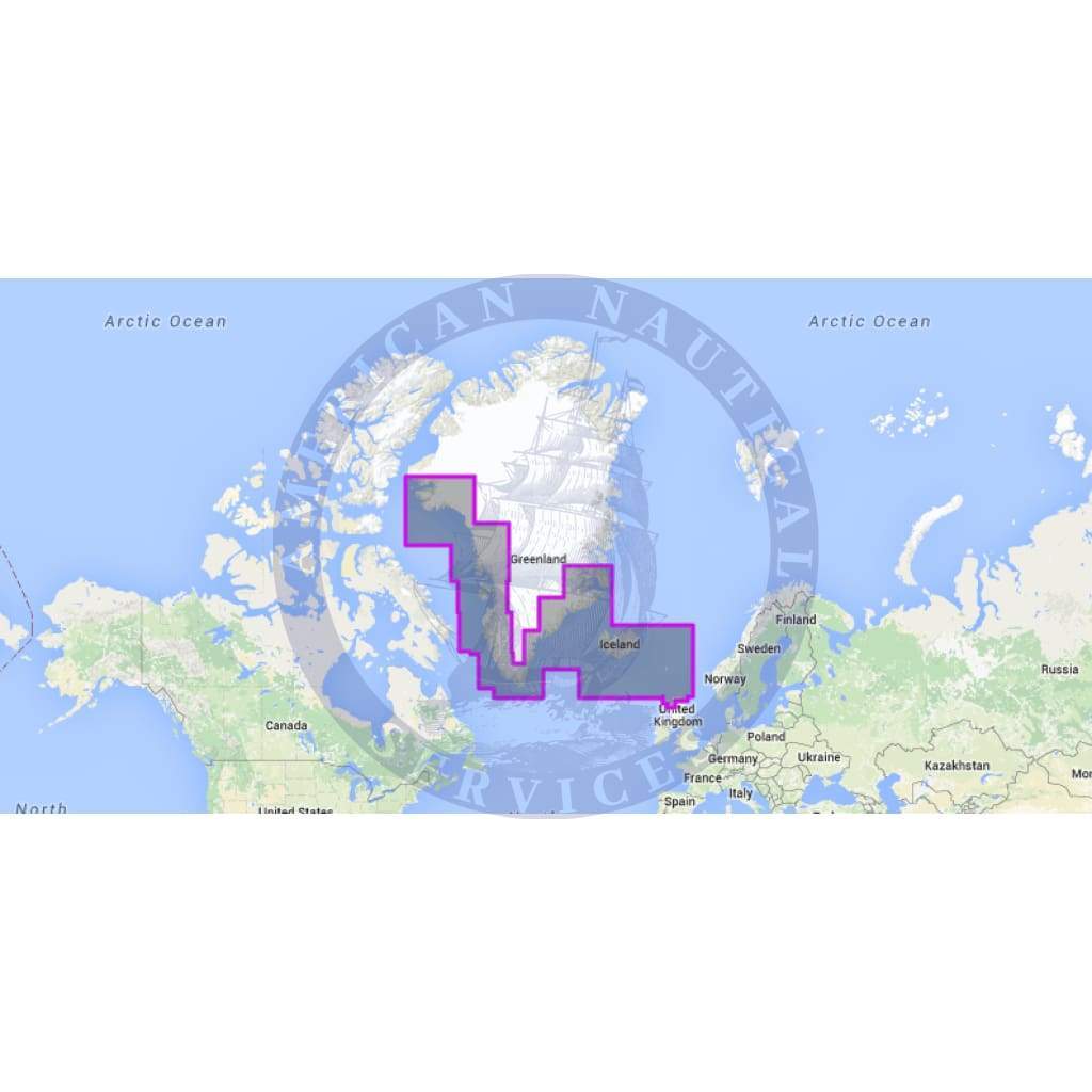 MapMedia Navionics Mega Wide Vector Chart: MWVNEN20XGMAP - Greenland & Iceland