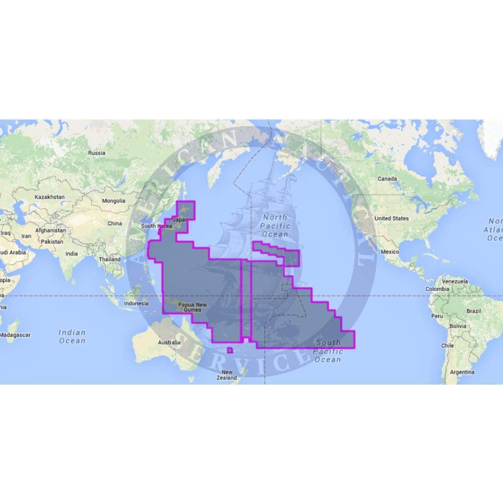MapMedia Navionics Mega Wide Vector Chart: MWVNPC34XGMAP - Pacific Islands & Japan