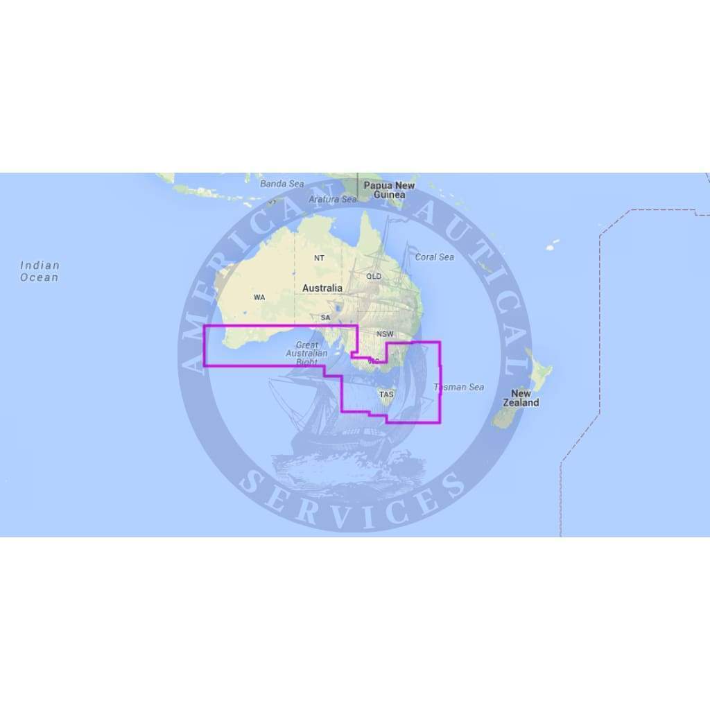 MapMedia Navionics Wide Vector Chart: WVNAU61MAP - Australia - South and Tasmania