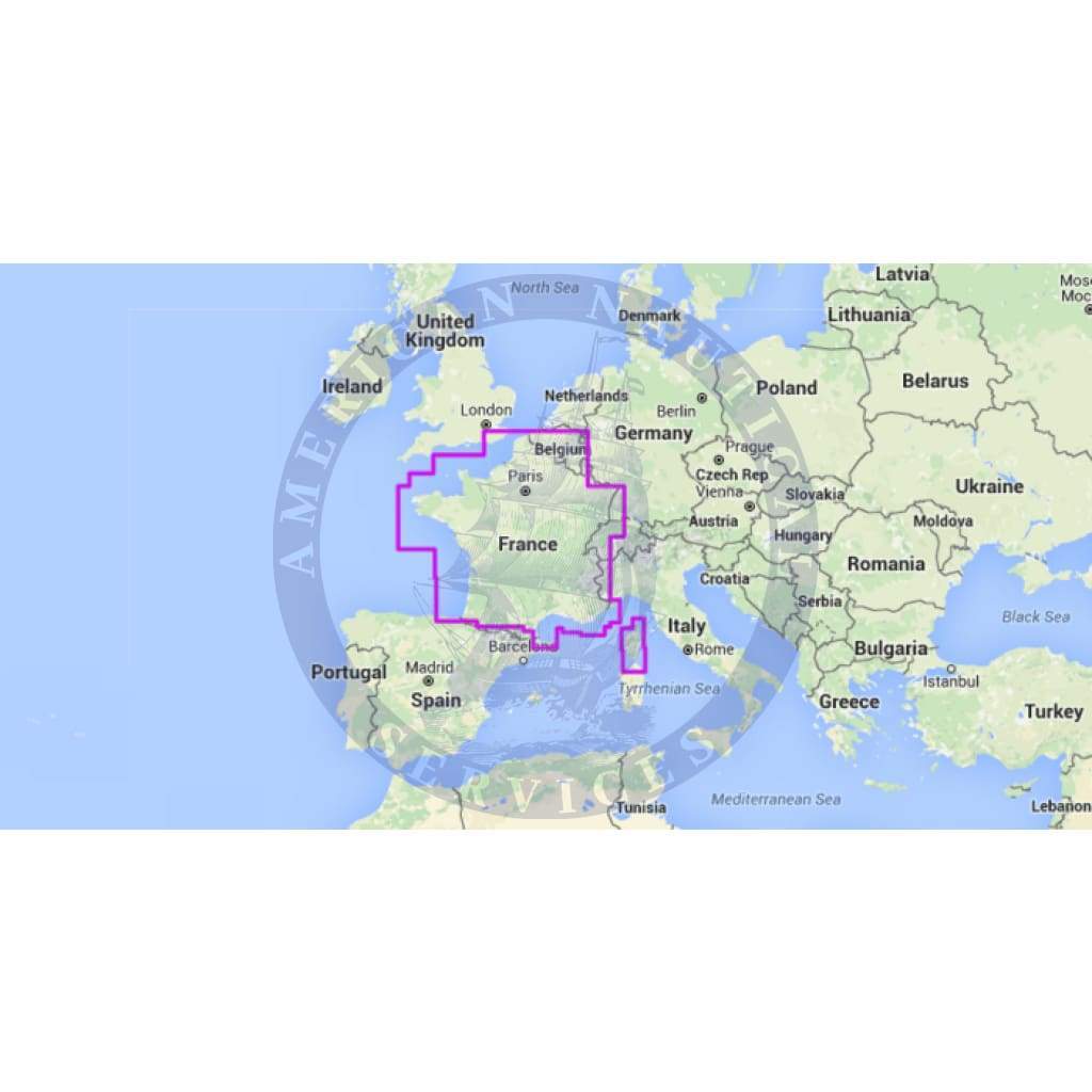 MapMedia Navionics Wide Vector Chart: WVNEW26MAP - France