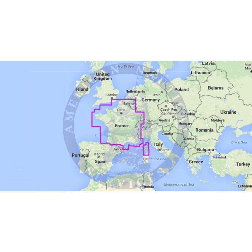 MapMedia Navionics Wide Vector Chart: WVNEW26MAP - France (Update)