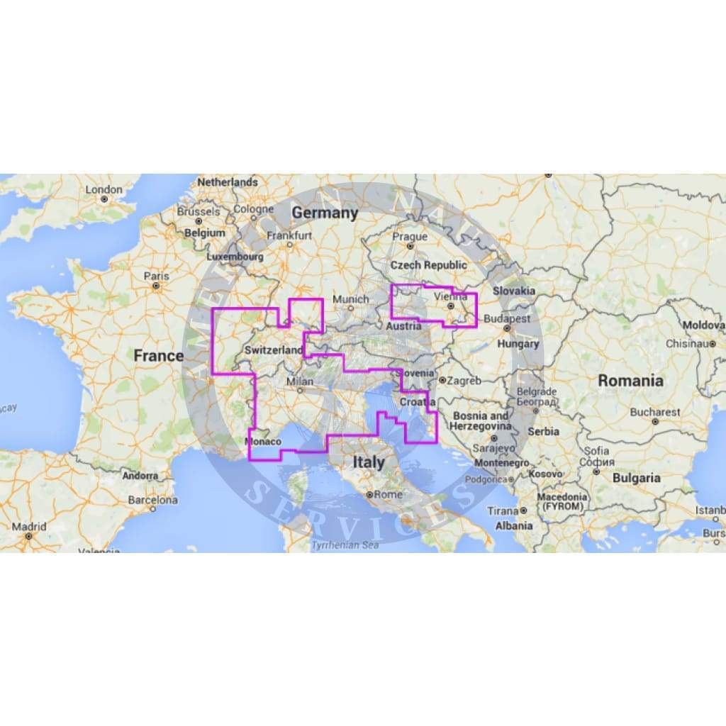 MapMedia Navionics Wide Vector Chart: WVNEW27MAP - Middle European Waters