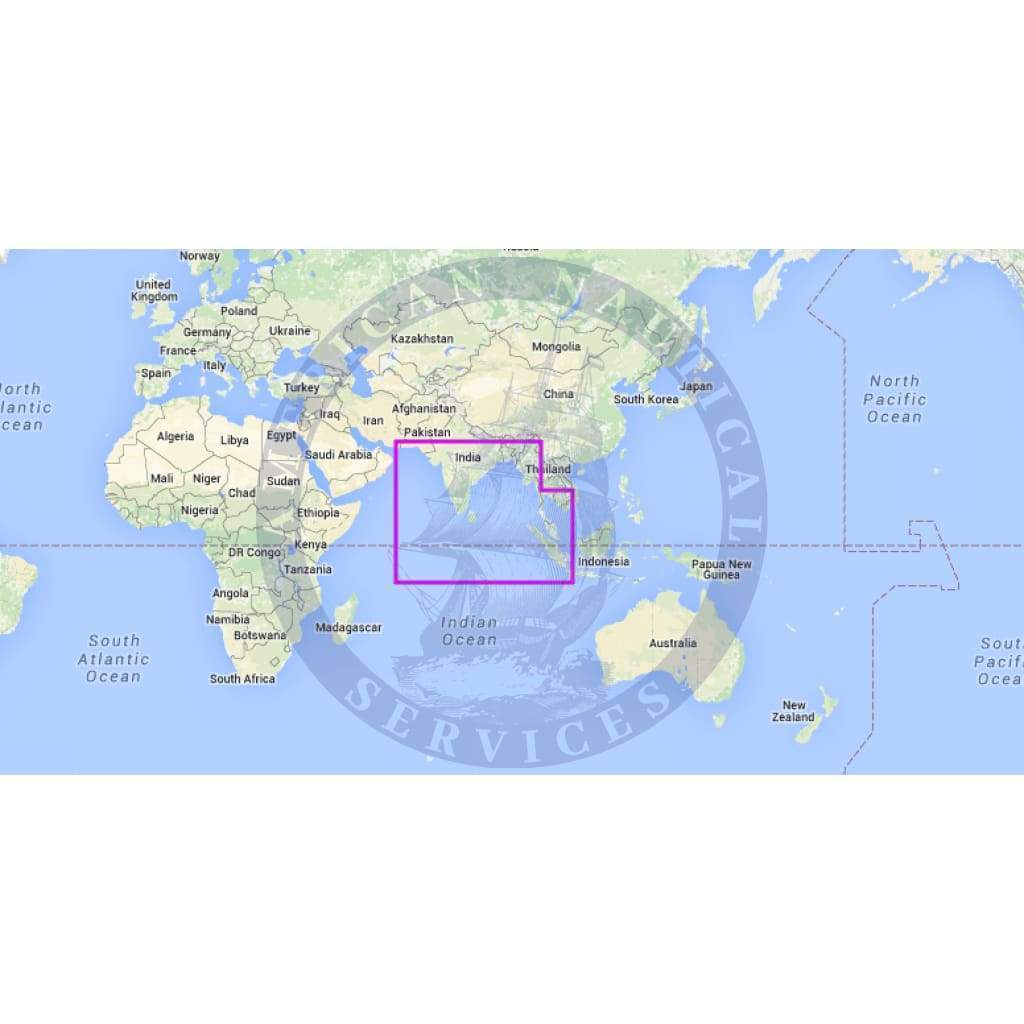 MapMedia Navionics Wide Vector Chart: WVNIN73MAP - Indian Ocean (Update)