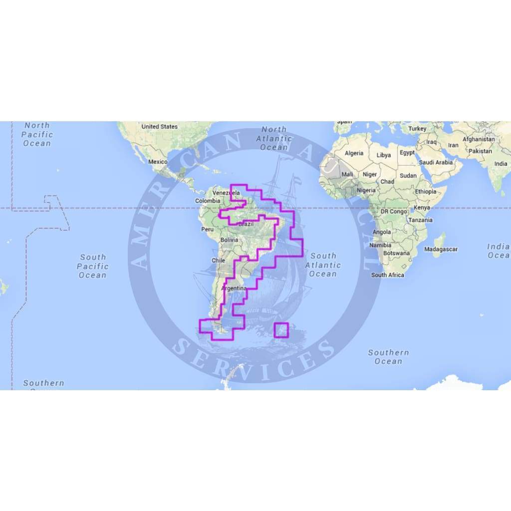 MapMedia Navionics Wide Vector Chart: WVNSA909MAP - South America - East