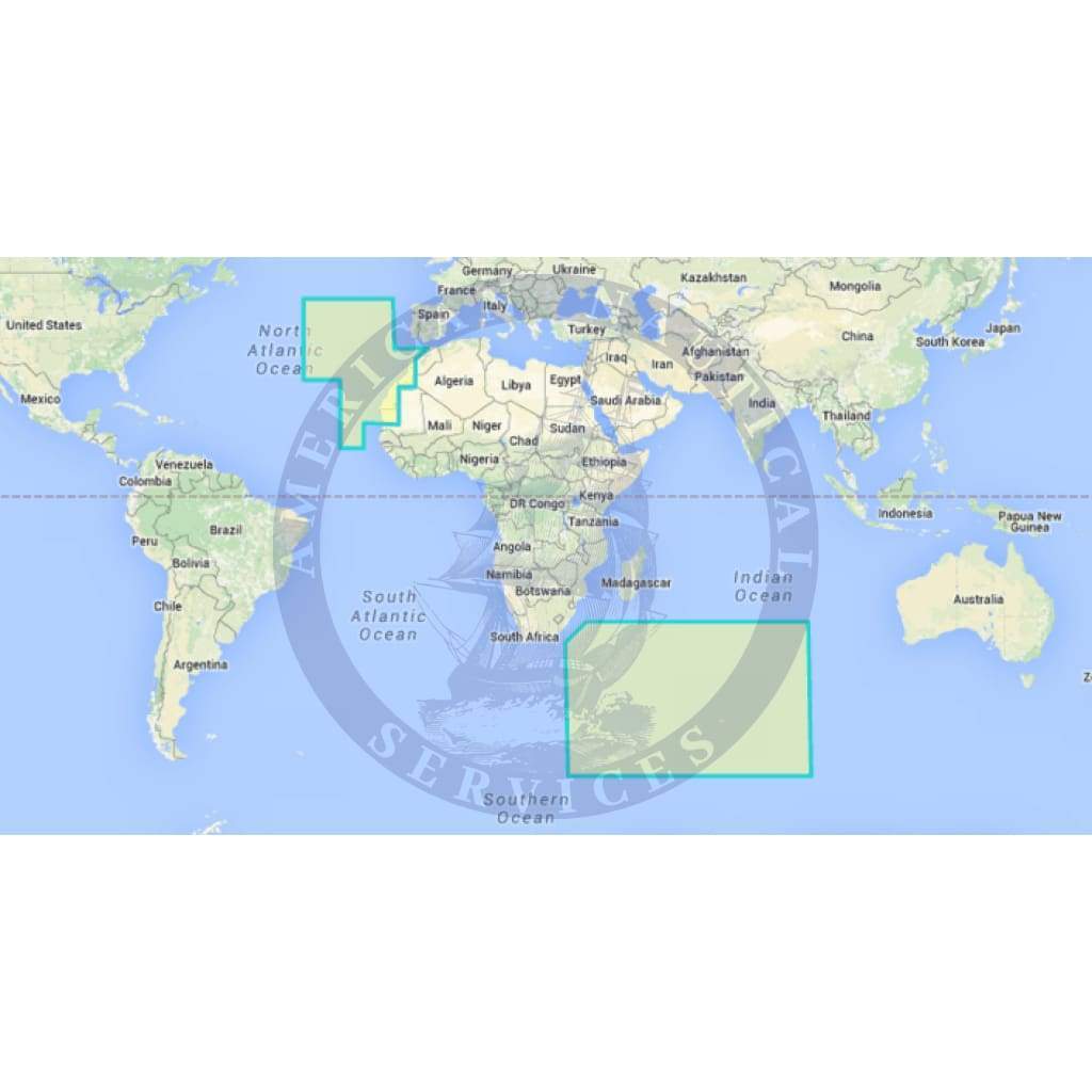 MapMedia Wide Raster Chart: WRMEW20MAP - Islands of Atlantic Ocean (Update)