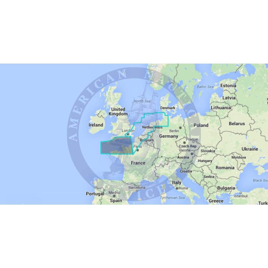 MapMedia Wide Raster Chart: WRMEW25MAP - English Channel - Hamburg