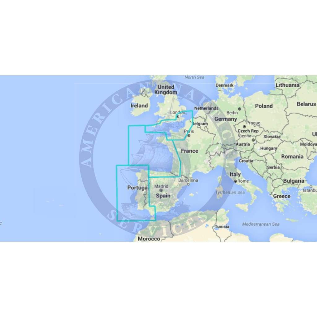 MapMedia Wide Raster Chart: WRMEW30MAP - Channel & Atlantic Coasts (Update)
