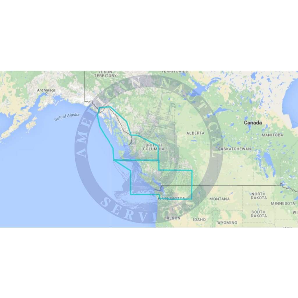 MapMedia Wide Raster Chart: WRMNA913MAP - Canada - West