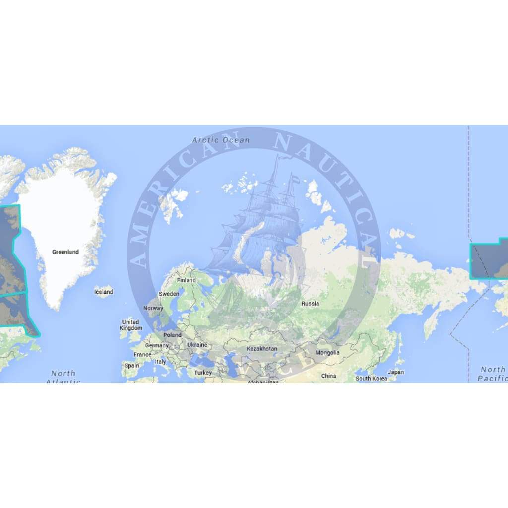 MapMedia Wide Raster Chart: WRMNA920MAP - Canada - North (Update)