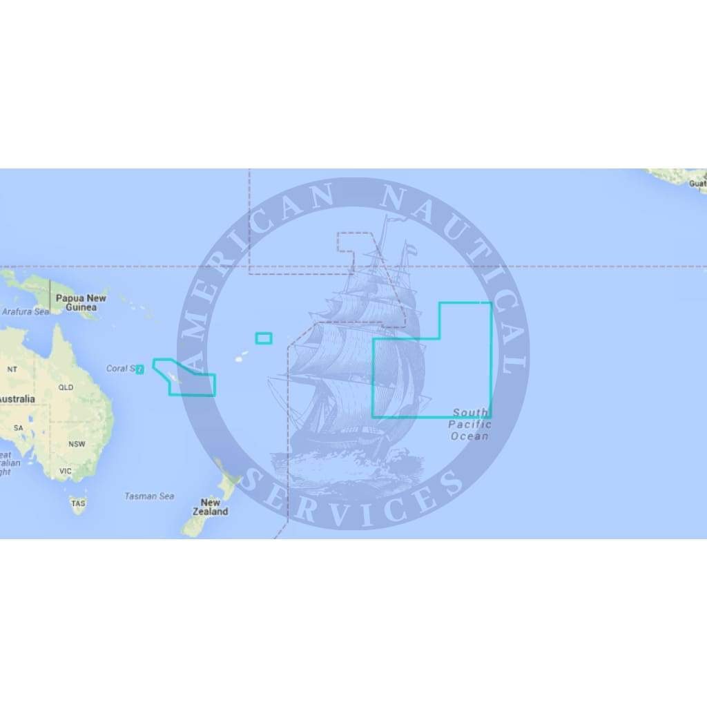 MapMedia Wide Raster Chart: WRMPC02MAP - French Polynesia & New Caledonia