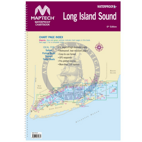 Maptech Waterproof Chartbook: Long Island Sound, 6th Edition