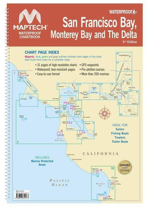 Maptech Waterproof Chartbook: San Francisco Bay & The Delta, 3rd Edition