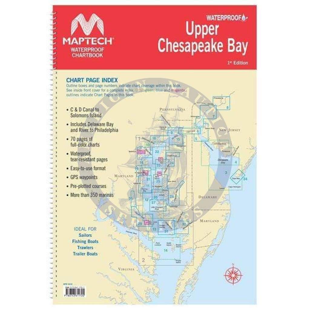 Maptech Waterproof Chartbook: Upper Chesapeake Bay, 1st Edition