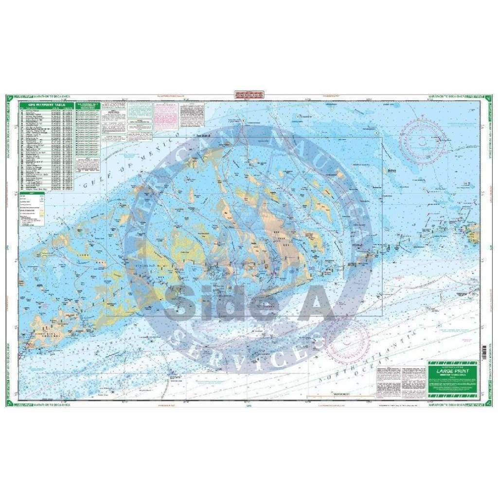 Marathon to Boca Chica Large Print Navigation Chart 34E