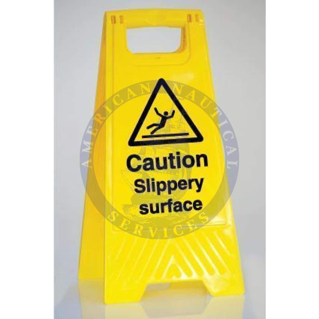 Marine Departmental Sign: A Frame – Caution Slippery Surface